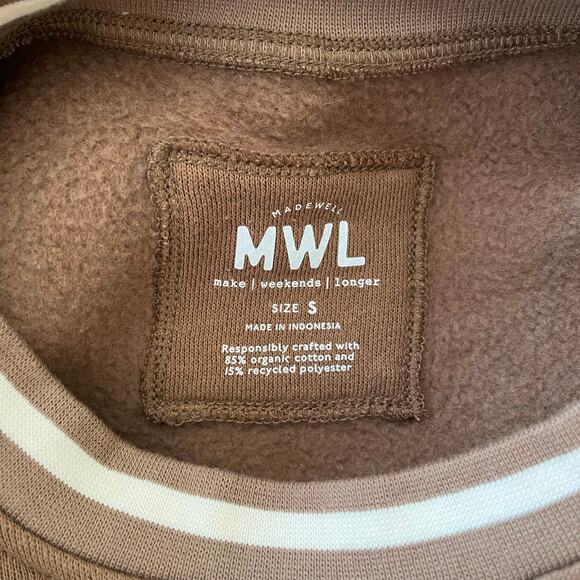 Madewell Betterterry Ringer Crop Sweatshirt - Picture 8 of 8